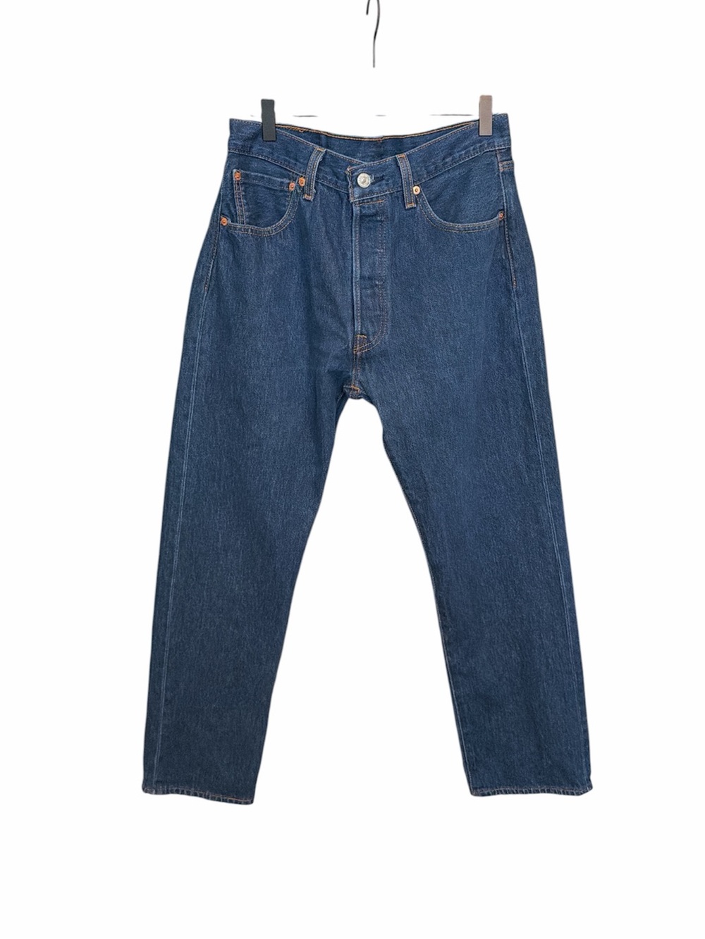 Levi’s 501 button fly straight jeans 32 x 30 dark wash‎ cotton western classic
